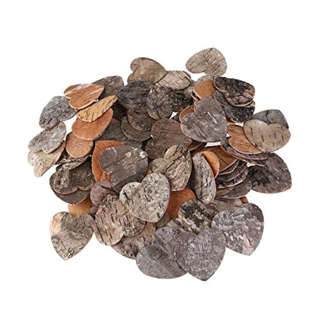 SUPVOX 80pcs Unfinished Wood Heart Cutouts Rustic Wooden Heart Shapes Log Slices for Wedding Centerpieces Arts Crafts DIY Decoration SUPVOX