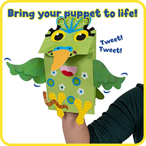 READY 2 LEARN Paper Bag Puppet Pets - 238 Pieces - 6 Animals - Puppet Making Kit for Kids Ages 3-5 - Inspire Creativity, Storytelling and Role Play READY 2 LEARN