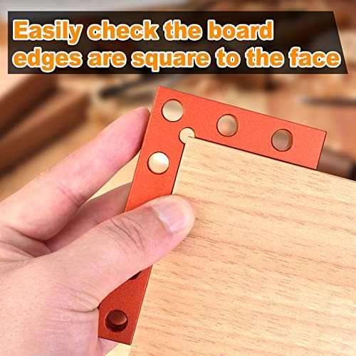 Mini Small Square Center Finder Tool 90 Degree Precision Machinist Square Quick Measuring Square Edge Marking Center Finder for Woodworking Pocket Gohelper
