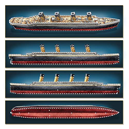 Wrebbit 3D Puzzles Wrebbit 3D - Titanic 440-Piece 3D Jigsaw Puzzle - WoodArtSupply