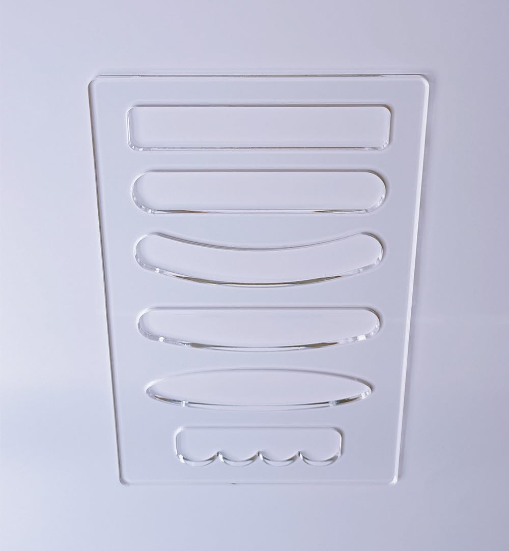 Charcuterie Board Handle Template,Acrylic Router Template,6 in 1 Grab Handle Router Template,Woodworking Router Template (11.75x7.75") Yuxuanish