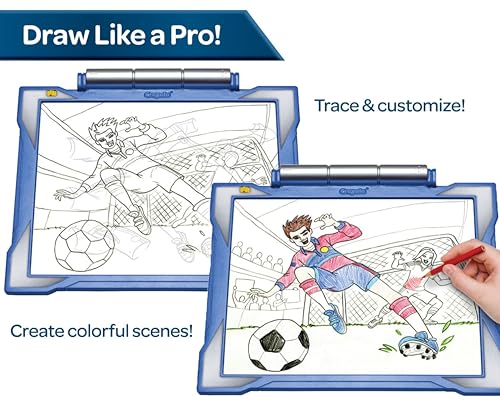 Crayola Light Up Tracing Pad - Blue, Tracing Light Box for Kids, Drawing Pad, Holiday Toys, Gifts for Boys and Girls, Ages 6+ - WoodArtSupply