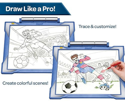 Crayola Light Up Tracing Pad - Blue, Tracing Light Box for Kids, Drawing Pad, Holiday Toys, Gifts for Boys and Girls, Ages 6+ - WoodArtSupply