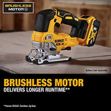DEWALT 20V MAX XR Jig Saw, 3,200 Blade Speed, Cordless, Brushless Motor, LED Light, Bare Tool Only (DCS334B) DEWALT