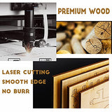 3D Wooden Puzzle,Hanshan Temple Buildings Model,World Famous Architecture Blocks Toy,Age 14+ Assembly Home Decors Adult Craft Kits, DIY Brain Teaser SigridZ