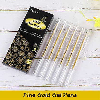 Dyvicl Hand Lettering Pens and Gold Gel Pens