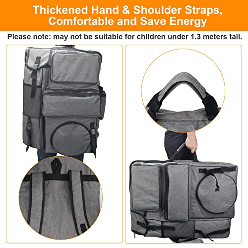 Boyistar Art Portfolio Carry Bag 20" x 26", Canvas Art Portfolio Backpack Traveling Outdoor Drawing Portfolio Case Large Capacity Artist Carrying Boyistar