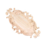 1pc Wood Appliques Onlays Furniture Onlays Carved Corner Onlay Furniture Decals Cabinet Corner Decal Western Style Furniture Solid Wood Cabinet LIOOBO