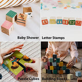 Blank Wood Blocks for Crafting, 2 inch 10PCS Unfinished Large Wooden Blocks for Crafts and Decor, Natural Solid Wooden Squares Wood Cubes for Baby Coowayze