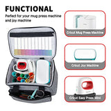 Boczif Carrying Case Compatible with Cricut Mug Press Machine, Travel Tote Bag for Cricut Joy Accessories & Craft Pens and Tool Set, Portable Storage Boczif