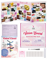Vision Board Magazine Kit – Adult Mood Board & Scrapbook Supplies Kit - Over 500 Beautiful Pictures & Motivating Words – Includes Planner Activities The Vision Cloud