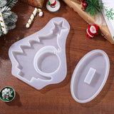 Christmas Tree Photo Frame Resin Molds Epoxy Resin Picture Frame Mold Handmade Silicone Mold Resin Casting Molds for DIY Christmas Gifts Ornament OMDBAGD