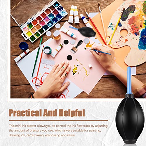 54 Pieces Alcohol Ink Blower Applicator Tool Set, Include Round Blending Tool Ranger Mini Blending Tool Air Blower Mini Ink Blower Felts Replacement Outus