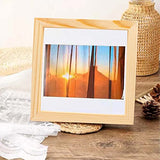 2PCS Wood Panel Board, 10 x10 inch Unfinished Wood Canvas Square Wooden Panel Boards for Painting, Pouring, Arts Use with Oils, Acrylics PONGJA