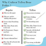CrafTreat Teflon Pencil Bone Folder and Scoring Tool - Paper Creasing Tool - Paper Scorer for Paper Crafting, Origami, Bookbinding, Scrapbooking - CrafTreat