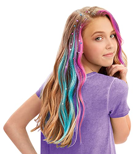 Shimmer ‘n Sparkle Glitter and Glam Metallic Hair Art Set with Hair Chalk Pens and Hair Gems by Cra-Z-Art Cra-Z-Art