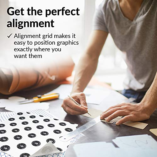 Clear Transfer Tape for Vinyl Adhesive and HTV Heat Transfer Paper Sheets for Cricut Transfer Tape for Vinyl Paper Transfer Tape 20 Pieces 12"x 12" HIPPIE CRAFTER