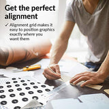 Clear Transfer Tape for Vinyl Adhesive and HTV Heat Transfer Paper Sheets for Cricut Transfer Tape for Vinyl Paper Transfer Tape 20 Pieces 12"x 12" HIPPIE CRAFTER