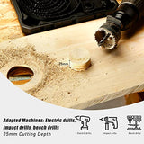 HYCHIKA Hole Saw Set with Case, 19 Pieces Hole Saw Bit with 3/4-5inch Saw Blades, 2 Mandrels,2 Drill Bits,1 Installation Plate,1 Hex Key, Hole Saw HYCHIKA BETTER TOOLS FOR BETTER LIFE