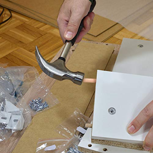 ZOENHOU 1000 PCS 6mm x 1 1/2‘’ Wooden Dowel Pins, Straight Dowel Rods Made of Hard Wood, Fluted Wood Dowel Plugs with Beveled Ends Tapered for Easy ZOENHOU