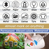 Overseas Red Paint Pens Paint Markers - Permanent Acrylic Markers 8 Pack, Water-Based, Quick Dry, Waterproof Paint Marker Pen for Rock, Wood, Overseas