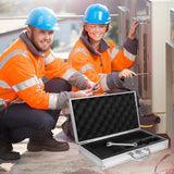 DOITOOL Box Suitcase Tool Chest Locking Briefcase Metal Case Briefcases for Men Hard Briefcase Looking for Men Portable Workstation Briefcase DOITOOL