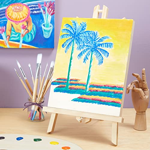 6 Pack of Unfinished Wood Canvas Boards for Painting, 8x10 Inch Deep Cradle Wooden Panels for Crafts (Blank, 0.85 Inches Thick) Juvale