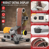 Electric Belt-Sander Adjustable Polishing-Grinding Sharpener - SI FNAG 7 Speed Mini Power Sanding Machine Bench Grinder Sanders 13x1.2inch For Knife SI FANG