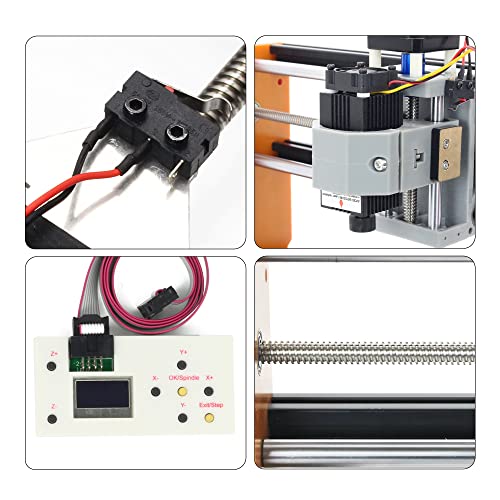 CNCTOPBAOS 2 in 1 CNC 3018 Pro with 5.5W 5500mW Module Offline GRBL Controller DIY Mini CNC Router Kit 3 Axis Desktop Acrylic PVC PCB Wood Milling