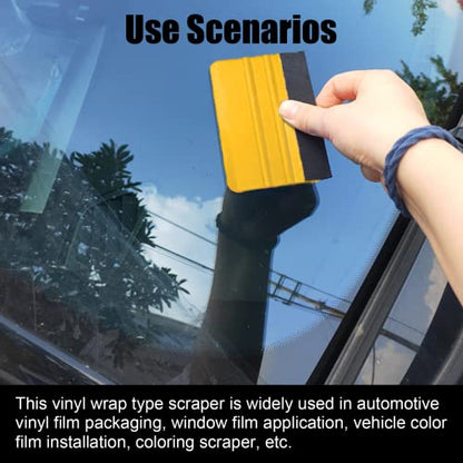 2PCS Plastic Felt Squeegee, Felt Edge Squeegee Tool, Decal Squeegee Remove Bubbles for Car Film Sticker Graphics and Wallpaper, Graphic Decal Scraper