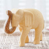 EXCEART Painting Wooden Elephant Figurine Unfinished Wood Elephant Toy Paintable Animal Crafts Developmental Toy DIY Arts Crafts Supplies for Kids EXCEART