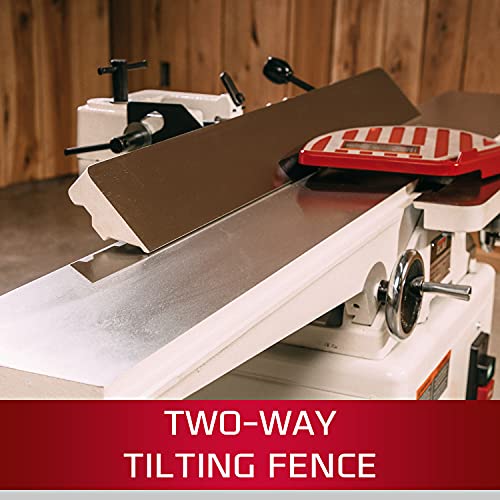 JET 6-Inch Long Bed Wood Jointer, Helical Head, 1Ph 115/230V (JJ-6HHDX) Jet