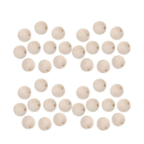 Healifty 300pcs Wooden Beads Spacer Loose Wood Beads Bracelet Making Wood Craft Beads Wooden Spacer Beads Unfinished Wood Beads Wood Round Beads gem Healifty