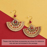 Pandahall 10pcs Undyed Nature Flat Round Wood Beads Pendants 2.55x1.85 Inch Hollow Wooden Charms for Jewelry Making (Wheat) PandaHall