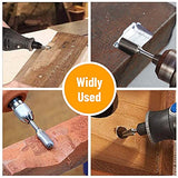 Double Cut Tungsten Carbide Carving Bits for Rotary Tool, 10 Pcs Rotary Burr Set with 1/8 inch Shank and 1/4 inch Grinding Head for DIY, Woodworking, shengbenhao