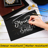 Dyvicl White Gold Silver Gel Pens, 0.8 mm Fine Point Pens Gel Ink Pens for Black Paper Drawing, Sketching, Illustration, Adult Coloring, Journaling, Dyvicl