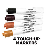 Weiman Wood Repair System Kit - 4 Filler Sticks 4 Touch Up Markers - Floor and Furniture Scratch Fix Weiman