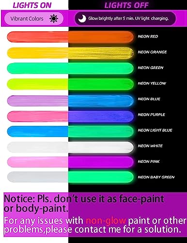 Fantastory Tempera Paint for Kids 8 Colors (8.4 oz Each) Washable Tempera Paint Bundle with Glow in The Dark Paint, Washable Tempera Paint Non-Toxic - WoodArtSupply