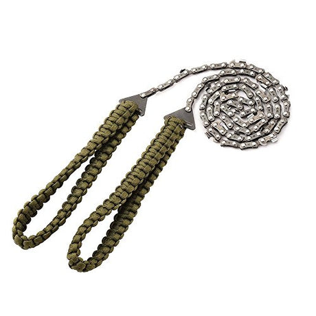 Pocket Chainsaw with Paracord Handle 36 Inches 16 Teeth Long Chain Hand Saw Fast Wood & Tree Cutting Emergency Survival Gear Best for Camping Skyocean