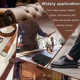 628Pcs Leather Working Tooling Set for Beginners, Starter Leather Working and Tool Supplies with Leather Pony, Tooling Box, Punch Tools, Sewing Tikjiua