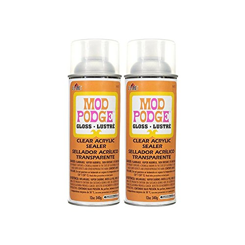 Mod Podge 1470 Clear Acrylic Sealer, 12 oz, Gloss (2) Mod Podge