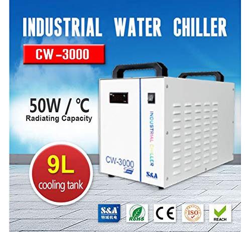 CW-3000AG Thermolysis Type Industrial Water Chiller for 60 / 80W Laser Engraving Machine, AC 1P 220V, 50Hz Ving