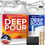 Upstart Epoxy 2" Deep Pour Epoxy Resin Kit DIY - Made in USA - 2 Part Formulation - Perfect Casting Resin for River Table, Countertop, Tabletop, Art, Upstart Epoxy