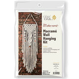 Solid Oak Macramé Wall Hanger Kit - Double Twist, Original version Make-rame