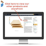 Baltic Birch Plywood, 6 mm 1/4 x 12 x 12 Inch Craft Wood, Box of 12 B/BB Grade Baltic Birch Sheets, Perfect for Laser, CNC Cutting and Wood Burning, Woodpeckers