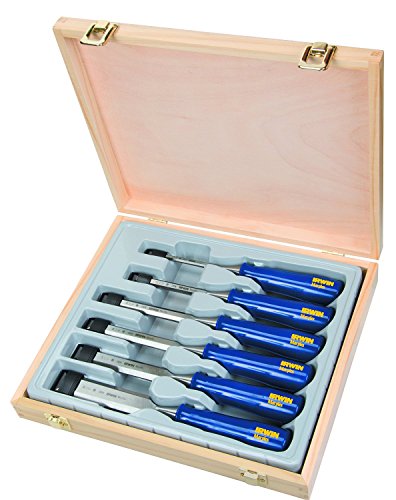 Marples Irwin M444 Blue Chip Bevel Edge Chisel - Set of 6 - WoodArtSupply