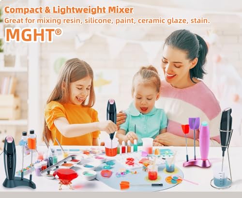 Resin Mixer,Silicone Measurings Cups for Resin Epoxy Mixer for Minimizing Bubbles, Epoxy Resin Mixer, Resin Stirrer for Resin, Silicone Mixing, DIY