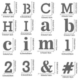 GORGECRAFT Metal Letter Stencil Stainless Steel Lettering Alphabet Symbol Painting Template Journal Tool for Painting, Wood Burning, Pyrography and GORGECRAFT