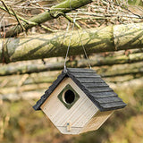 Bird House Bird House for Outside,Outdoor Bird Houses, Natural Wooden Bird Hut Clearance Bluebird Finch Cardinals Hanger Birdhouse for Garden CLACKIBUKVYZ