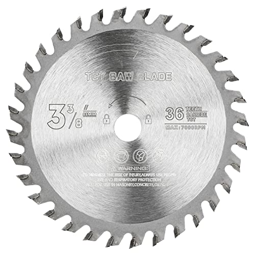 5Pcs TCT Circular Saw Blade 3-3/8'' Carbide Tipped for Wood Plastic Cutting with 10mm Arbor Compact Circular Saw Blade Set Firearth